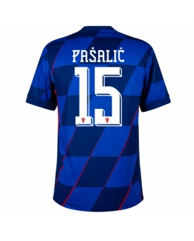Croazia Mario Pasalic #15 Maglia Gara Trasferta Repliche Europei 2024